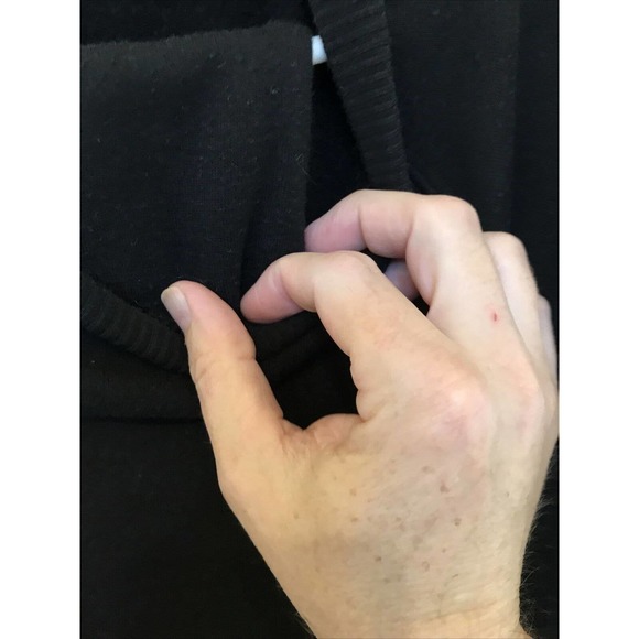 Victoria Secrets Womens Large Black Sweatsuit Sweater with pants set - Picture 6 of 10